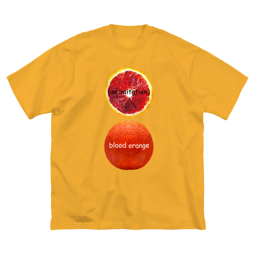 TASOGAREのblood orange ビッグシルエットTシャツ