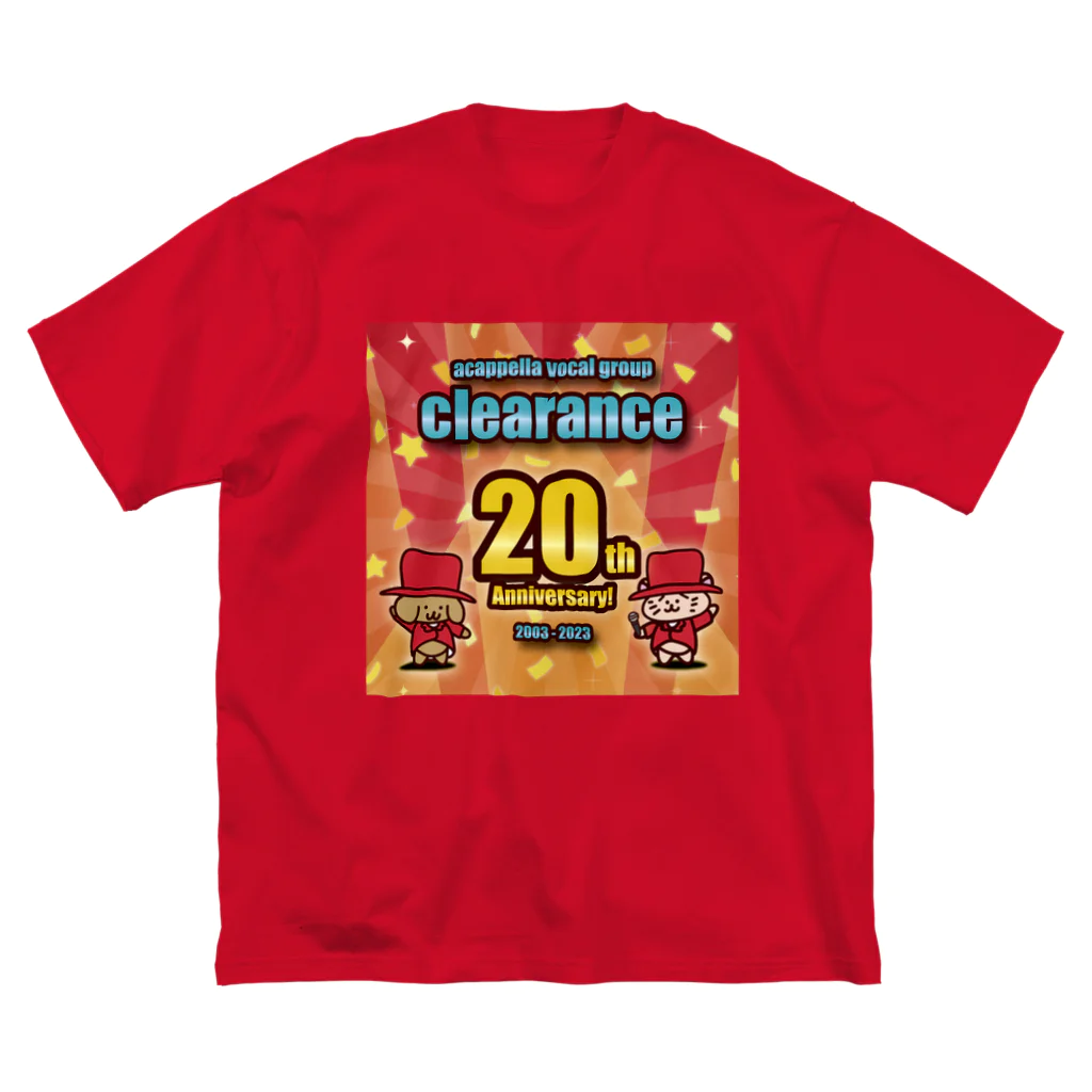 clearance official shopのclearance 20周年記念ロゴデザイン ビッグシルエットTシャツ