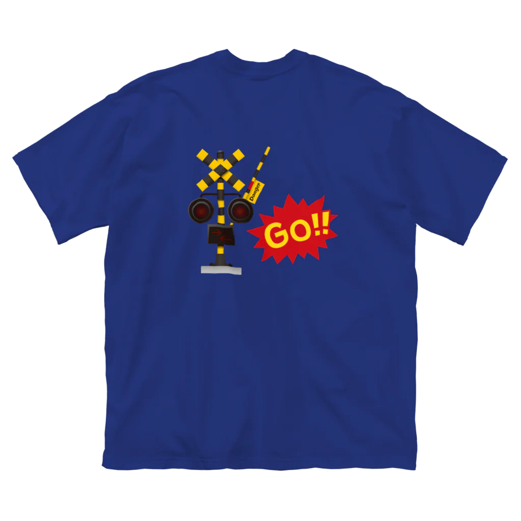 Train Kids! SOUVENIR SHOPの遮断機 「 STOP & GO !! 」 Big T-Shirt