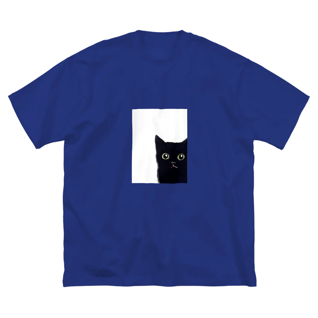 WAMI ARTの窓の黒猫 Big T-Shirt