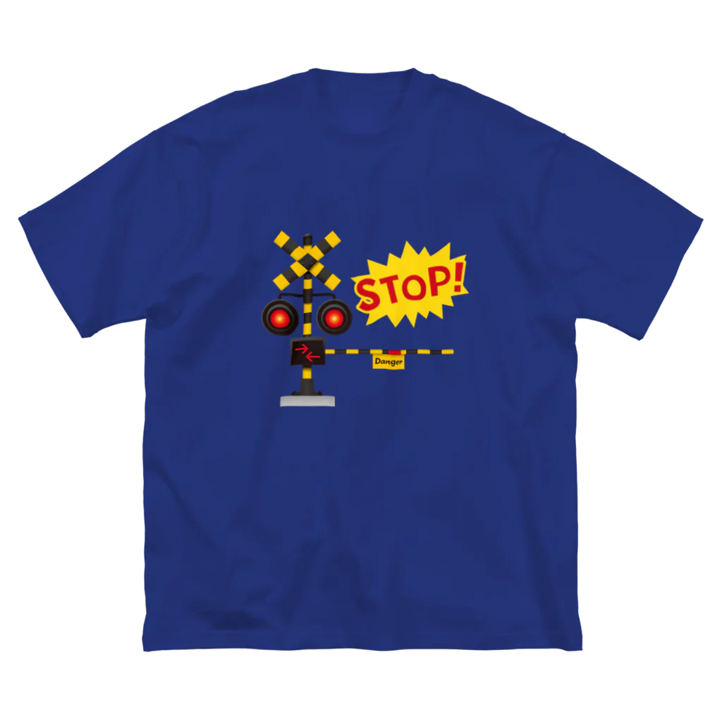 Train Kids! SOUVENIR SHOPの遮断機 「 STOP & GO !! 」 Big T-Shirt