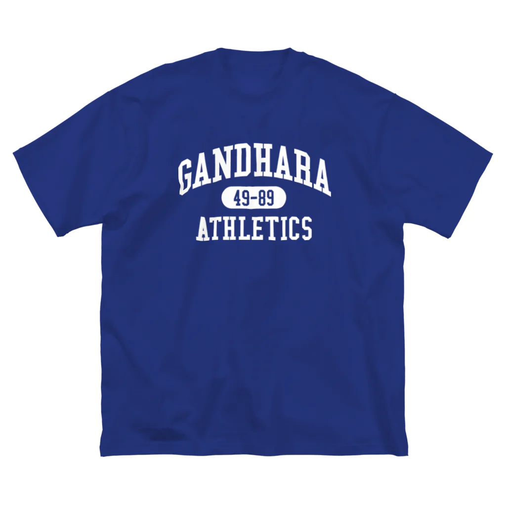 【SEVA】 （雲黒斎 公式ショップ ）のGANDHARA ATHLETICS （ホワイト プリント バージョン） Big T-Shirt