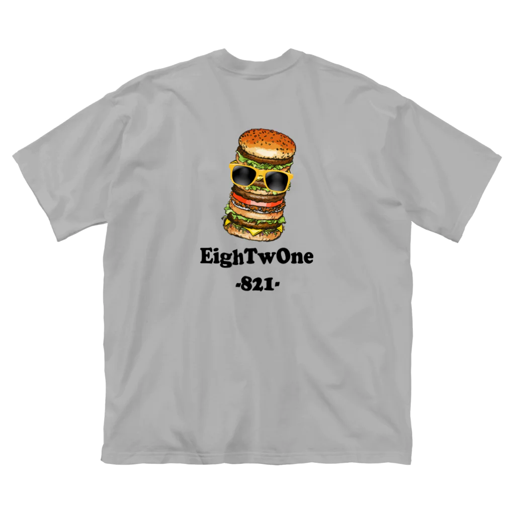 ストリートファッションはEighTwOne-821-(えいとぅーわん はちにーいち)のバーガーマン🍔 ビッグシルエットTシャツ