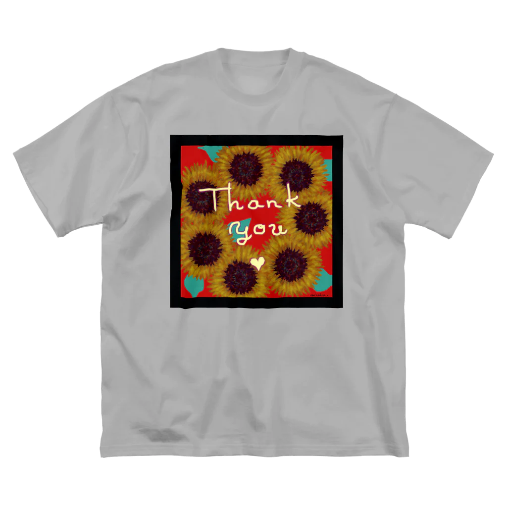 [ DDitBBD. ]の[ Thanks Sunflower ] Big T-Shirt
