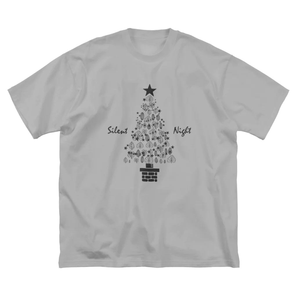 SU-KUの聖なる夜に（濃灰） ビッグシルエットTシャツ