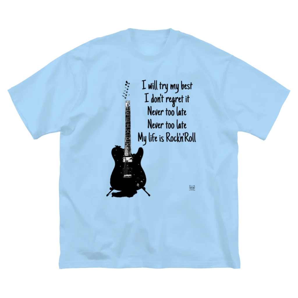 Màau Music.貓音樂 マウミュージックネコショップの政元裕羽ギターBST 選べるカラー ビッグシルエットTシャツ