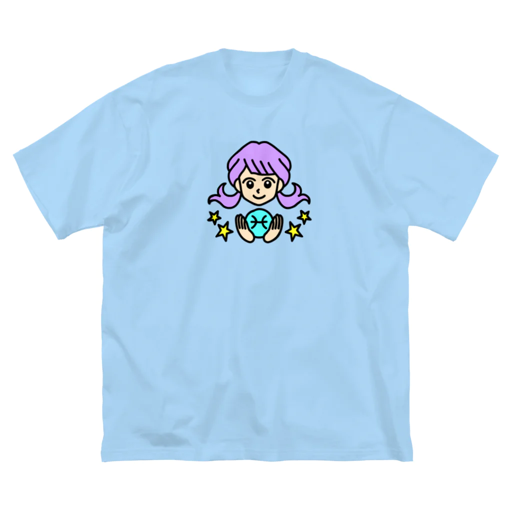 Yukarinaの星座ショップのうお座♓ ビッグシルエットTシャツ