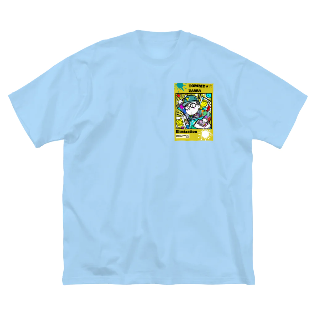 TOMMY★☆ZAWA　ILLUSTRATIONのロゴ。2021年。 Big T-Shirt