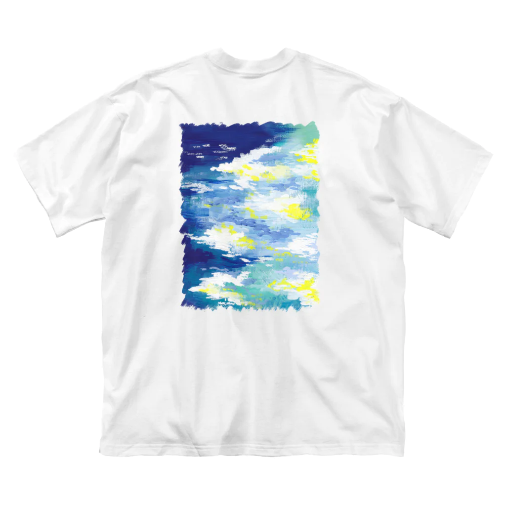 sketchbook shopの青の淵（バックプリント） Big T-Shirt