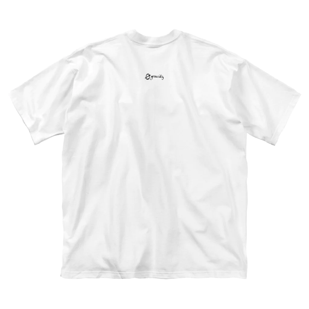 💊0-gravity💊のおにぎり 一文字（V字） ビッグシルエットTシャツ