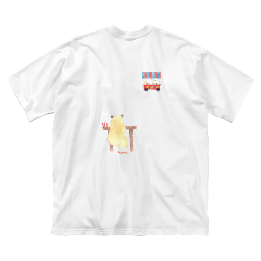 KAMAP ＆ Ricaの【KAMAP】ポップコーンとキンクマ Big T-Shirt