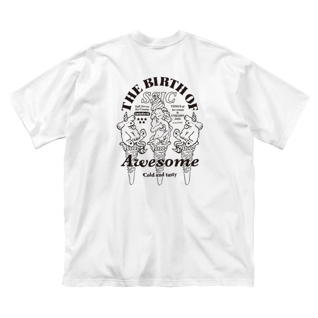 SATONOEのTHE BIRTH OF SSIC mono ver. ビッグシルエットTシャツ