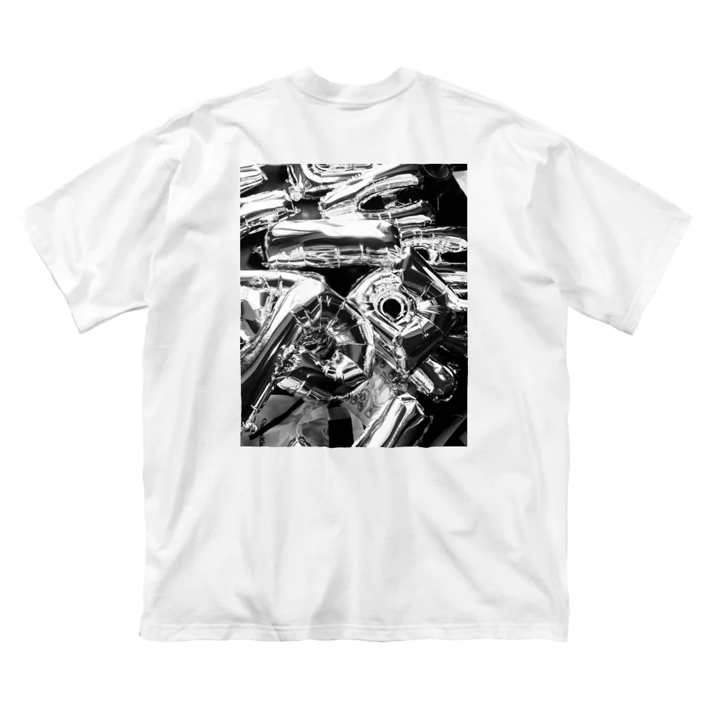 %PHZAKEのPHZAKE(ふざけ) / バルーン白黒 Big T-Shirt