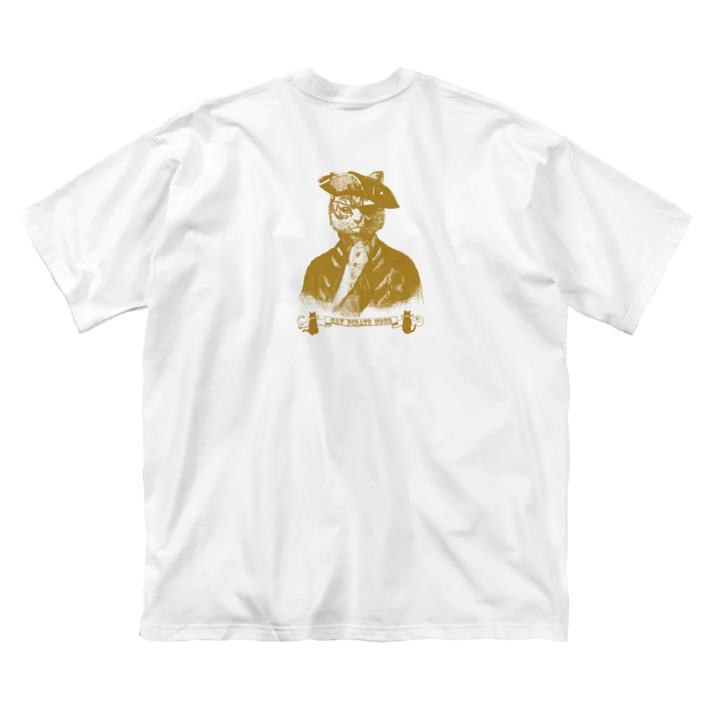 海賊猫 cocoの『CAT PIRATE COCO 海賊猫 coco』の"Keep Calm and Steampunk On ロゴ・グッズ ビッグシルエットTシャツ