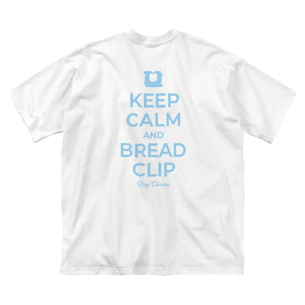 【NEW】ワンポイントTシャツ800円引きセール開催中！！！★kg_shopの[★バック] KEEP CALM AND BREAD CLIP [ライトブルー] Big T-Shirt