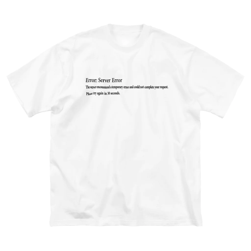 ユメデマデのServer Error ビッグシルエットTシャツ