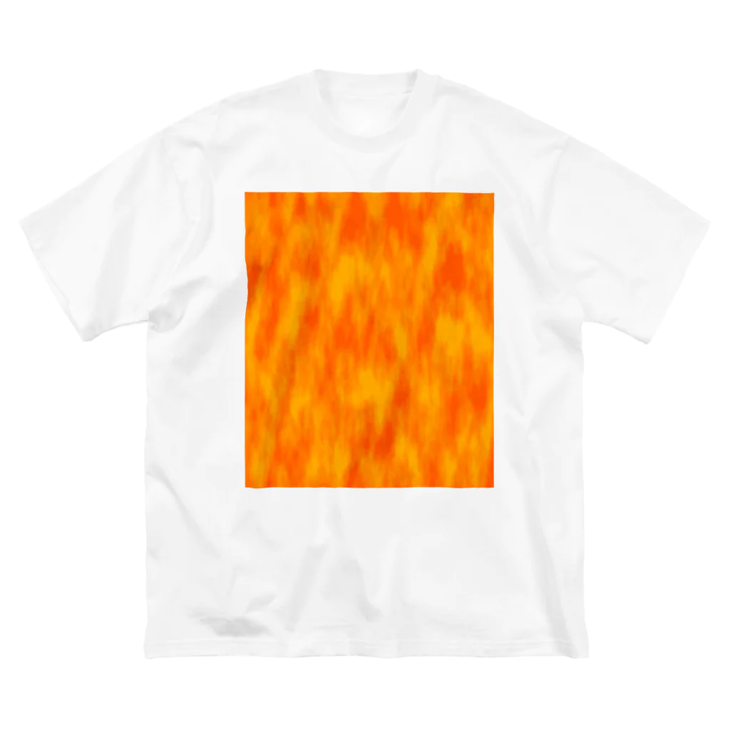 tealblueの炎　① ビッグシルエットTシャツ