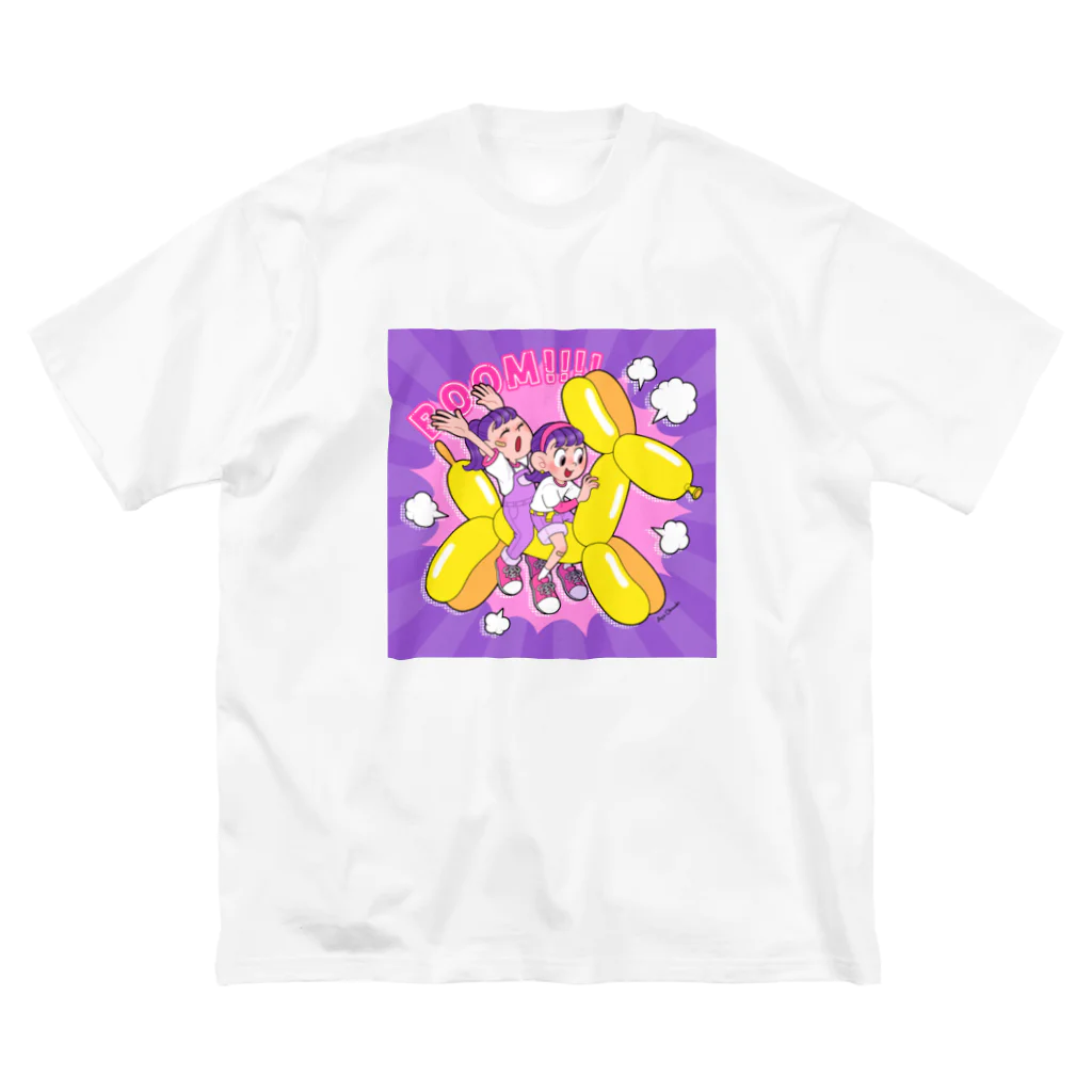 おおつきあやのBALLOON DOG ビッグシルエットTシャツ