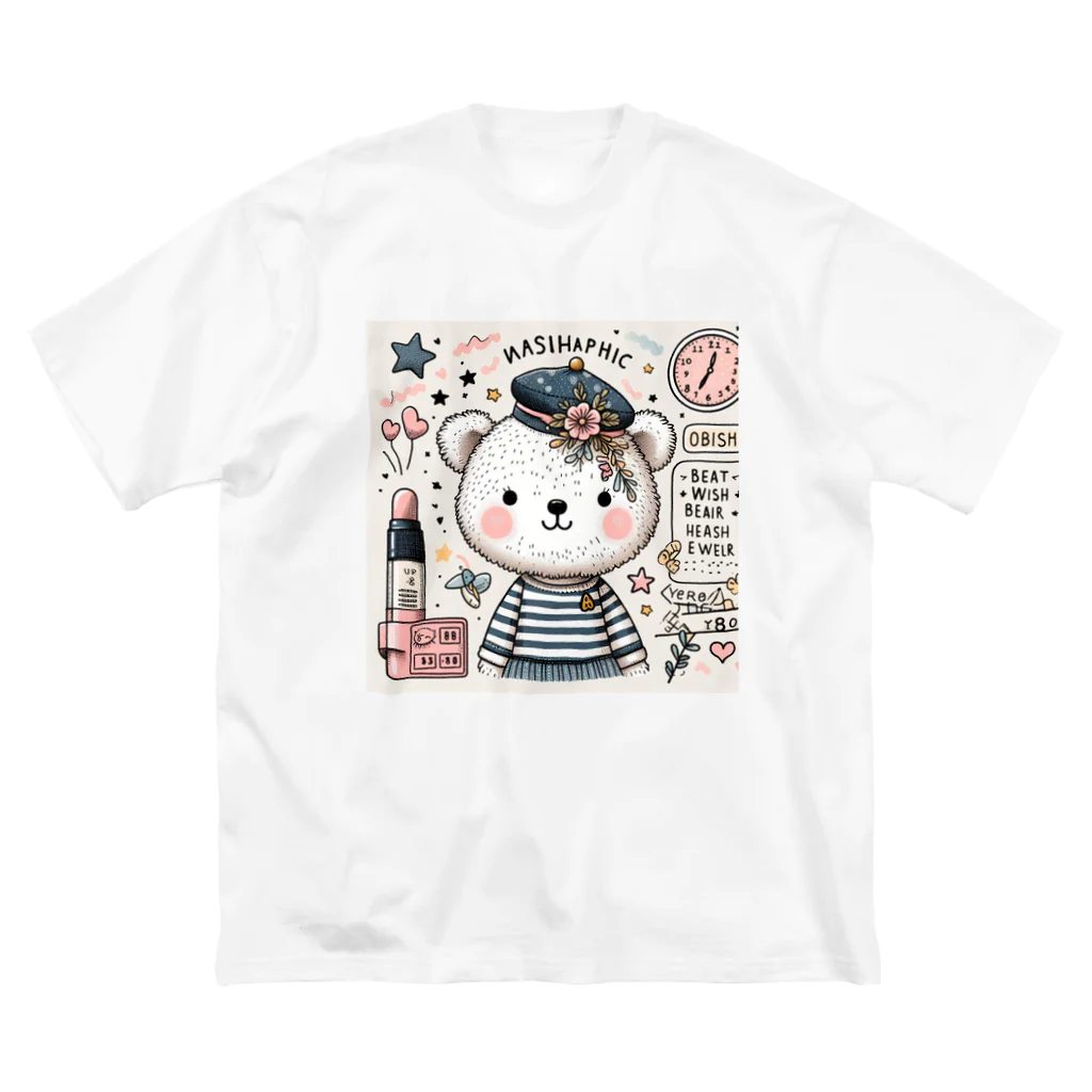 　  　✤ れもん＆ルイ✤の🌸お買い物　くまちゃん ビッグシルエットTシャツ