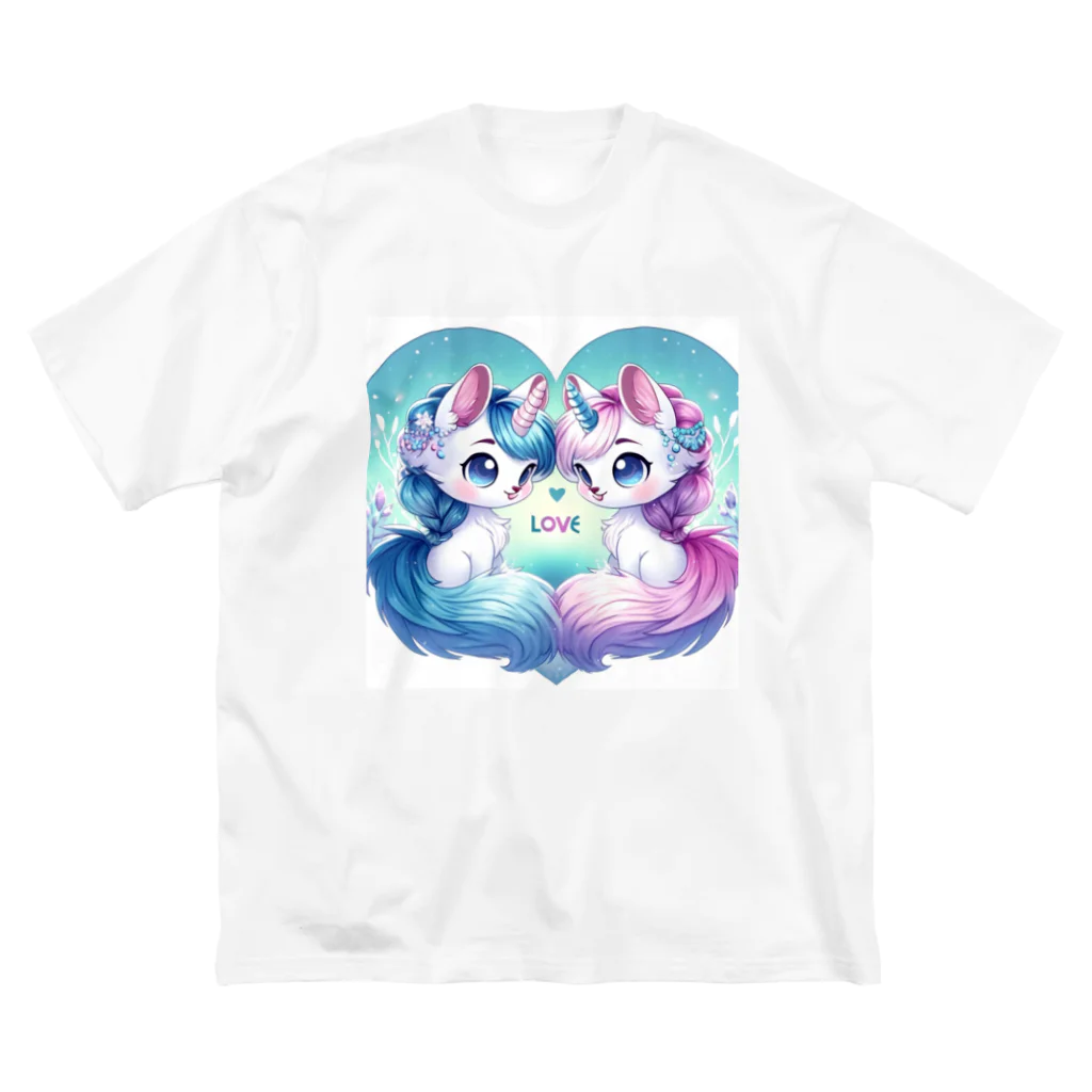 Coco&Mico CompanyのCoco&Mico ユニコーンファンタジー ビッグシルエットTシャツ