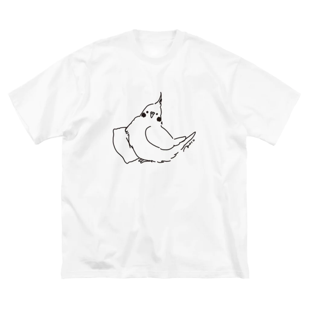 オグチヨーコのクッションとオカメちゃん ビッグシルエットTシャツ