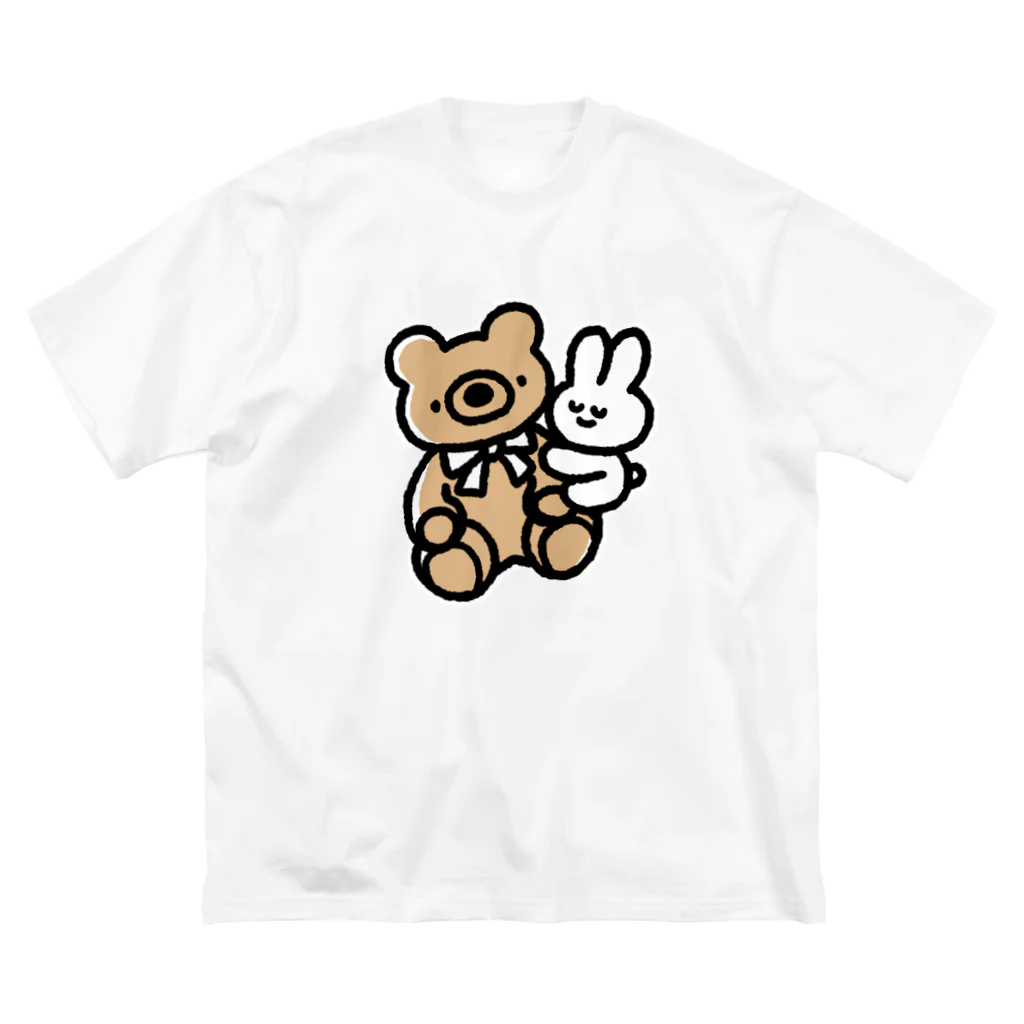 ちゃわんさんのおみせのくまさんぎゅうさぎ ビッグシルエットTシャツ