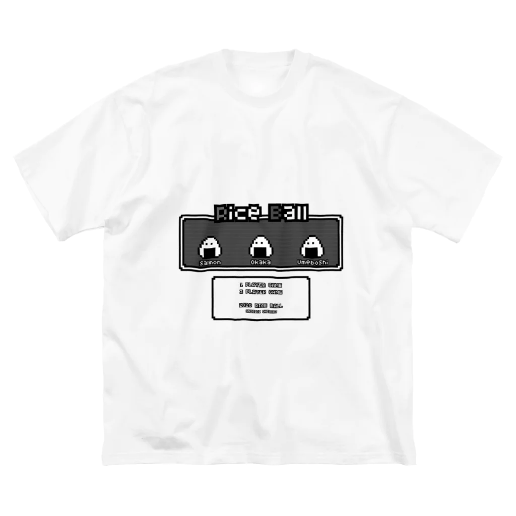 🍤えびふりゃ堂🍤の▲ONIGIRI▽ (文字色：ブラック) ビッグシルエットTシャツ