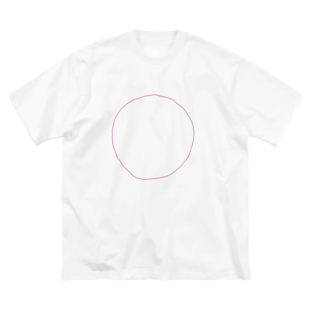 袴田章子／Shoko HakamadaのMARU-ピンク ビッグシルエットTシャツ