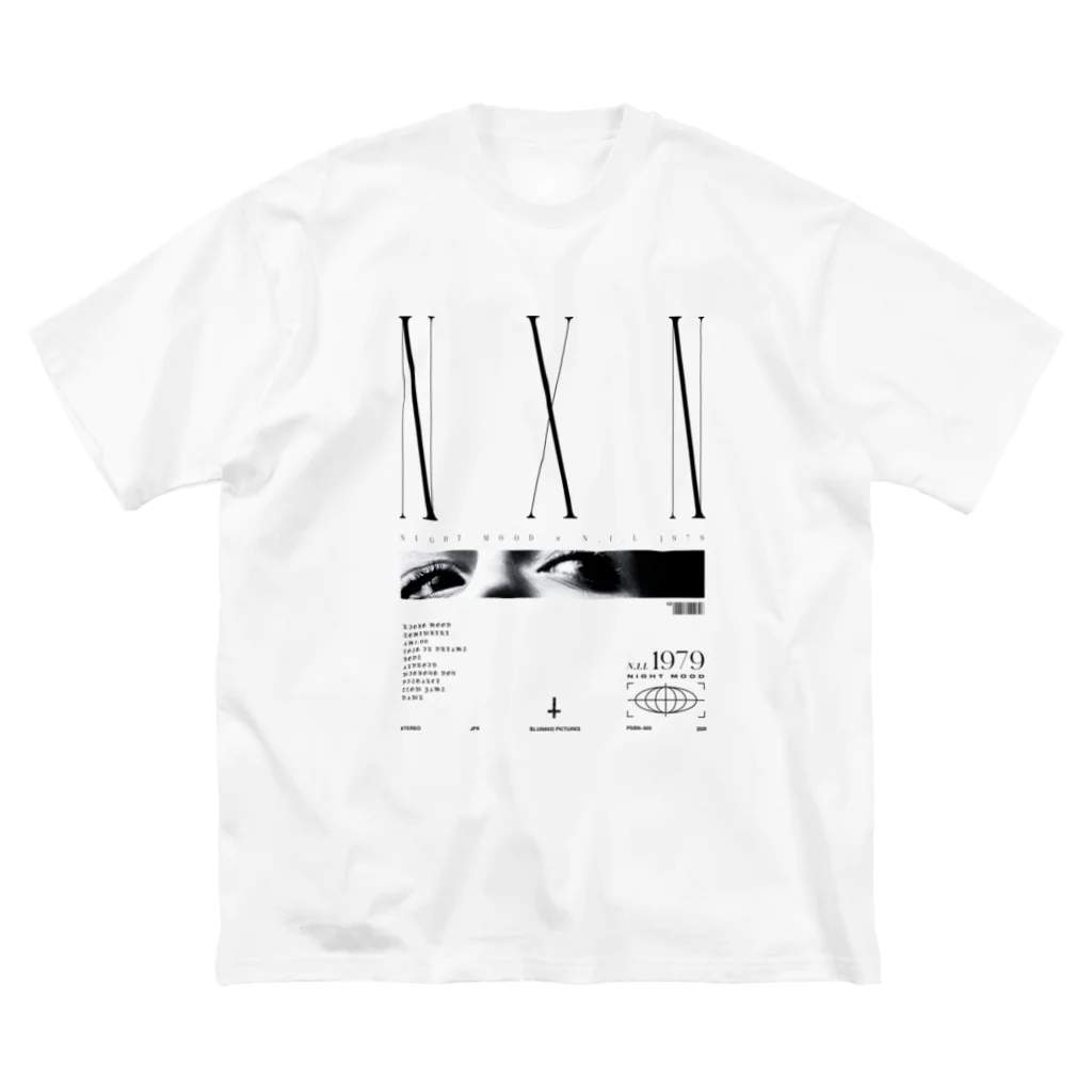 N.I.L 1979のNight Mood Tshirts white ビッグシルエットTシャツ