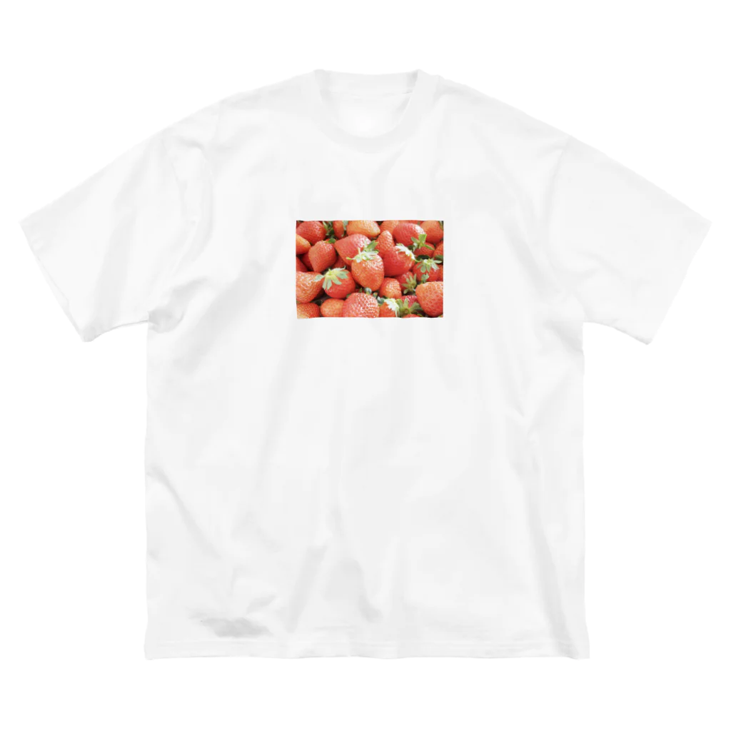 flower_n🌷のいちご ビッグシルエットTシャツ