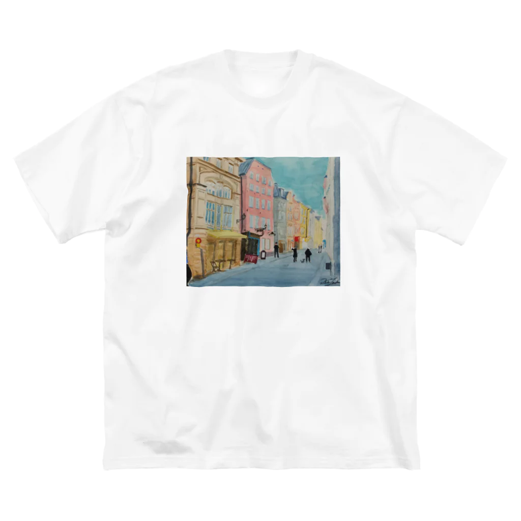 金木犀のストックホルムの路地裏 Big T-Shirt