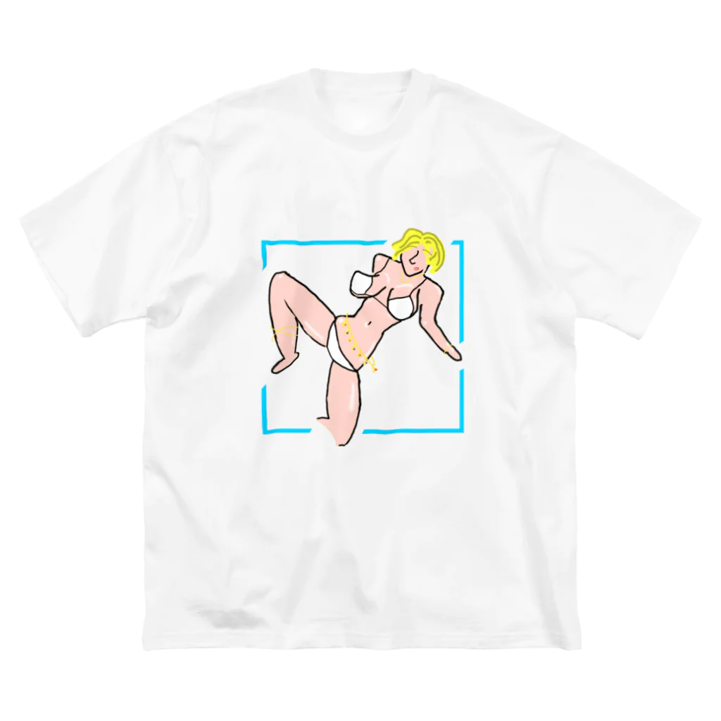 平木のTシャツやetc.のゴージャスな女性 Big T-Shirt