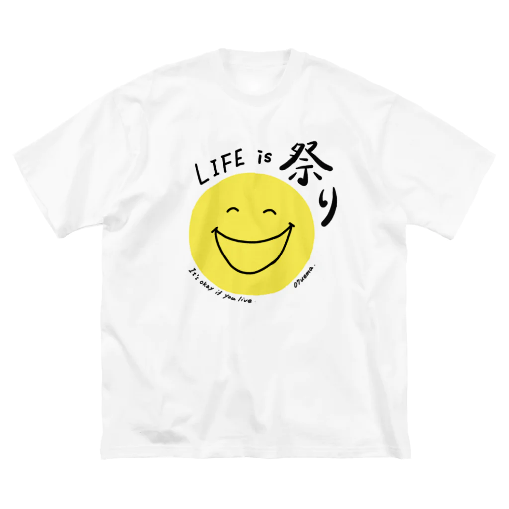 In my book.のLife is 祭り 〜 07nico 〜 ビッグシルエットTシャツ