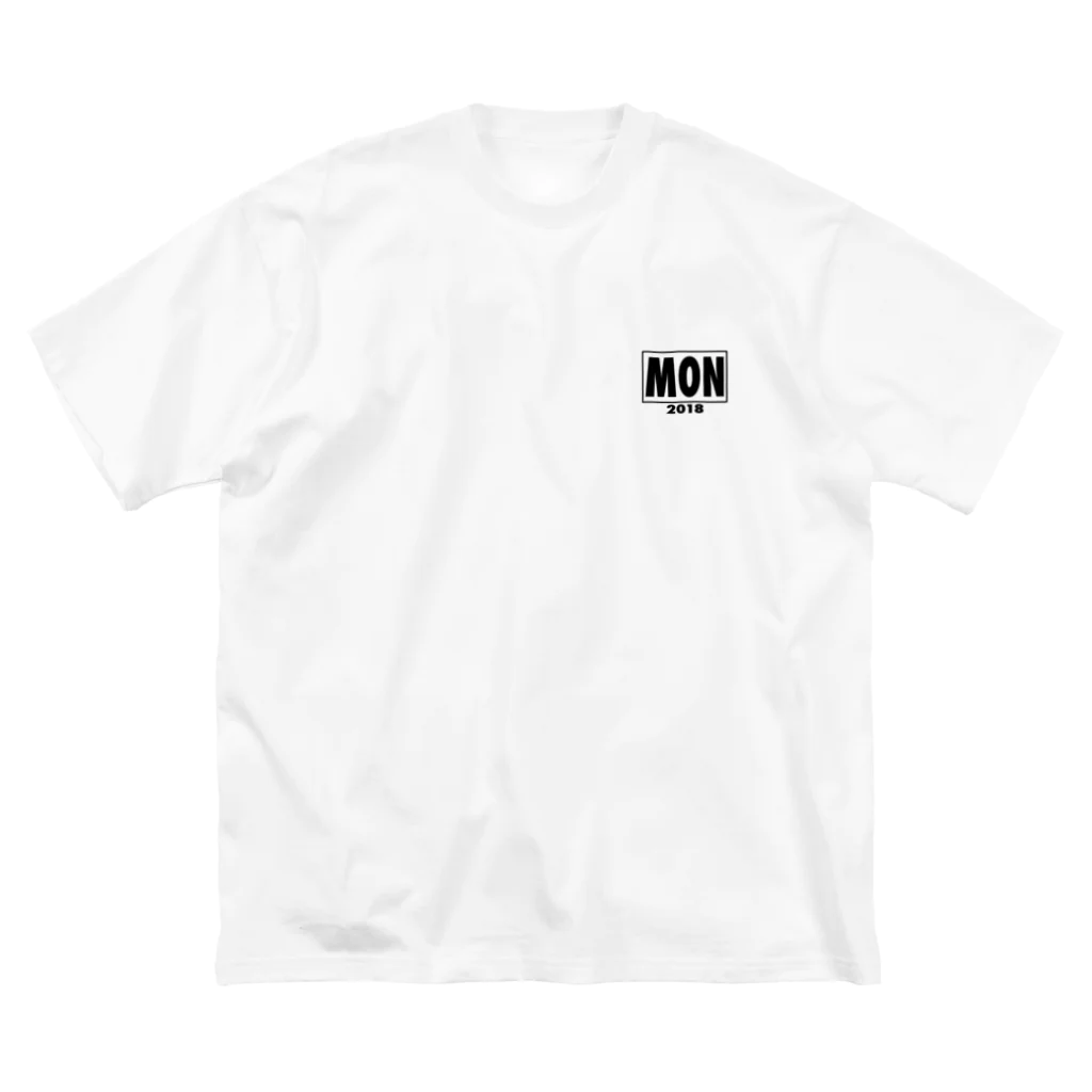 MONのまえにMON　うしろにまつばぎく ビッグシルエットTシャツ