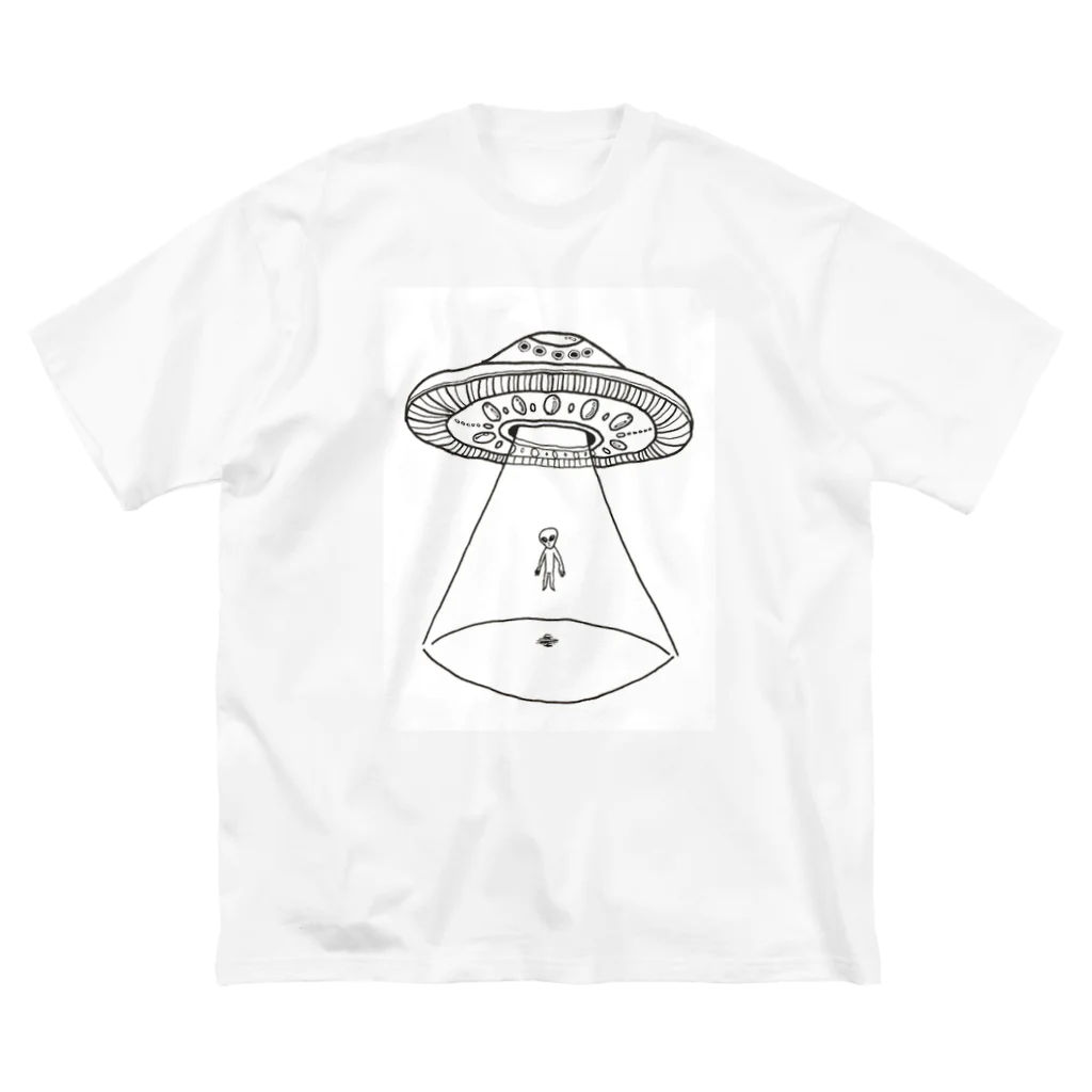 サユリアリティネオ🛸のUFOから宇宙人 ビッグシルエットTシャツ