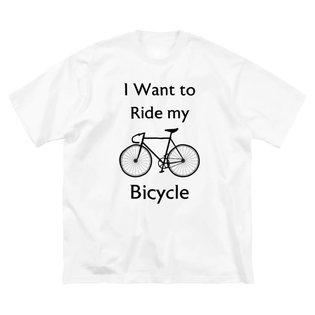 kg_shopのI Want to Ride my Bicycle ビッグシルエットTシャツ