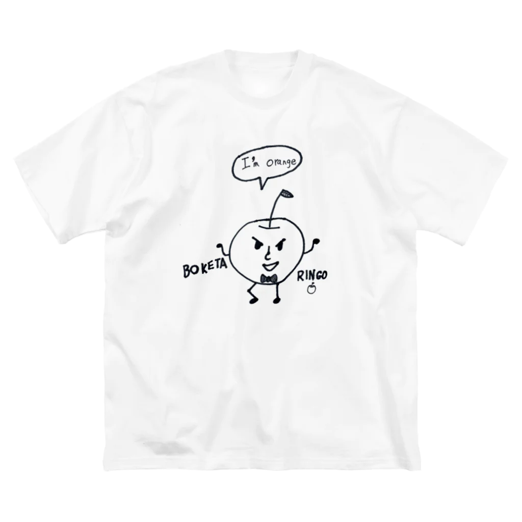 CHANAのボケたりんご ビッグシルエットTシャツ