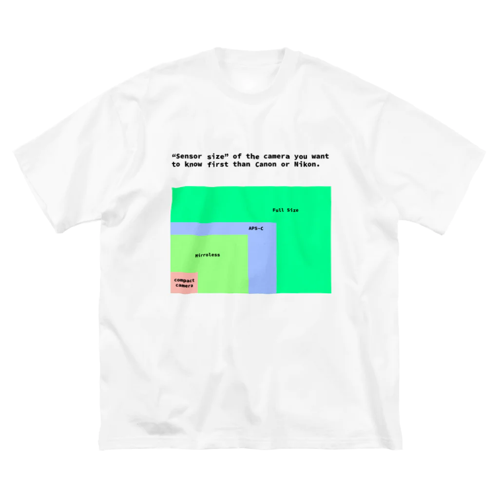 れゐこカメラのセンサーサイズ Big T-Shirt