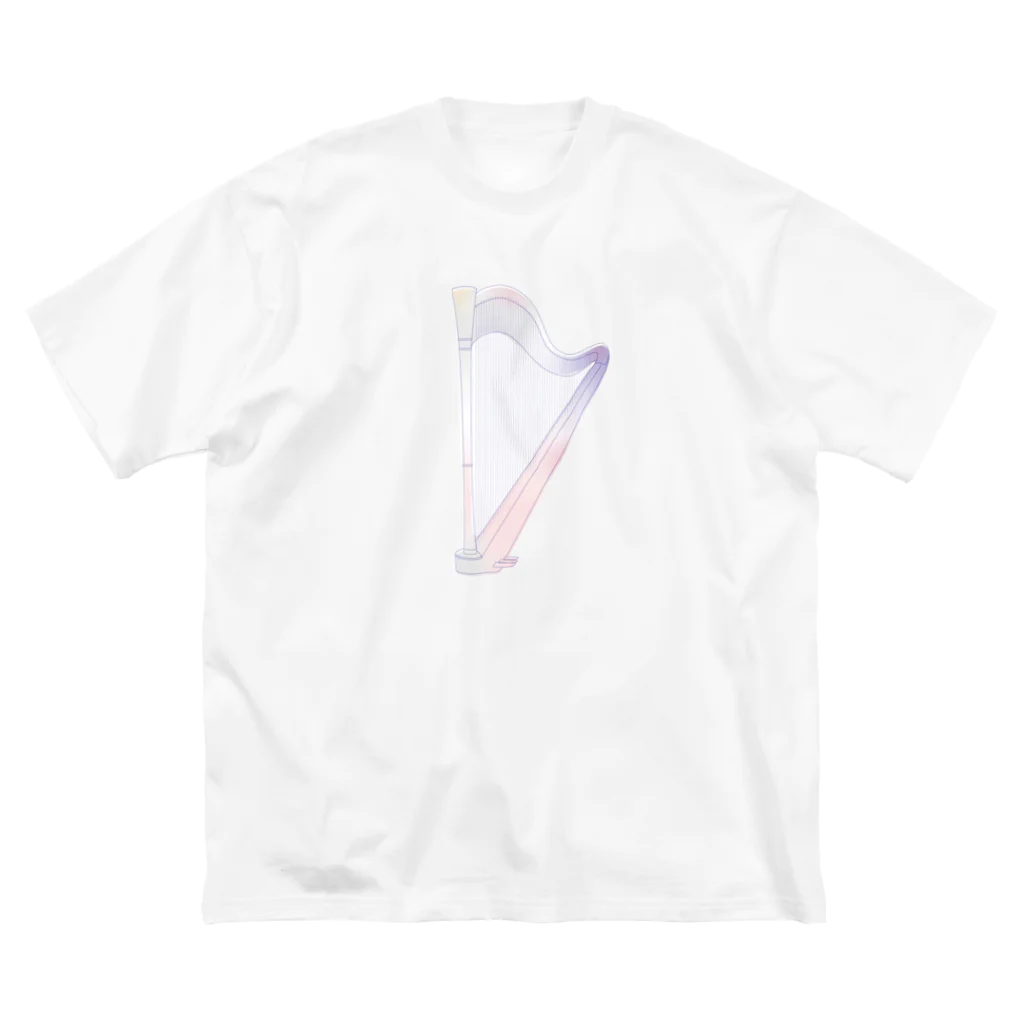 cheriem_balletの虹色ハープT(パープル〜ピンク系) Big T-Shirt