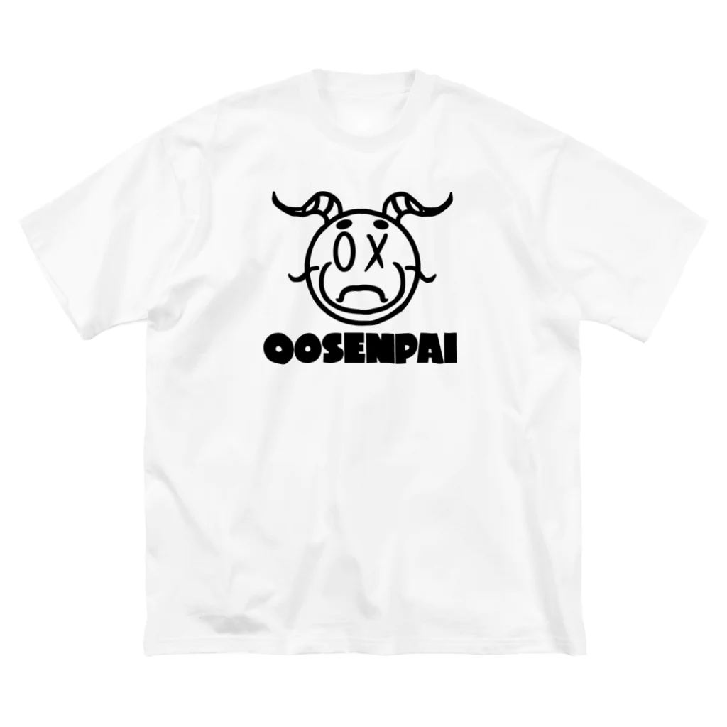 〇〇SENPAI【アパレル先輩】の各色 黒ロゴ ビックTシャツ ビッグシルエットTシャツ