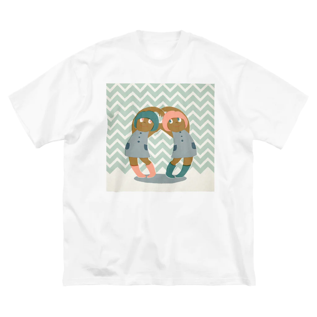 ワシキタチナツ|Illustrationのふたごコーデ ビッグシルエットTシャツ