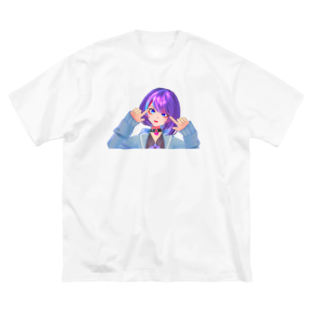 鶴来つゆ💜👾💜のどうにかなりそう！ ビッグシルエットTシャツ