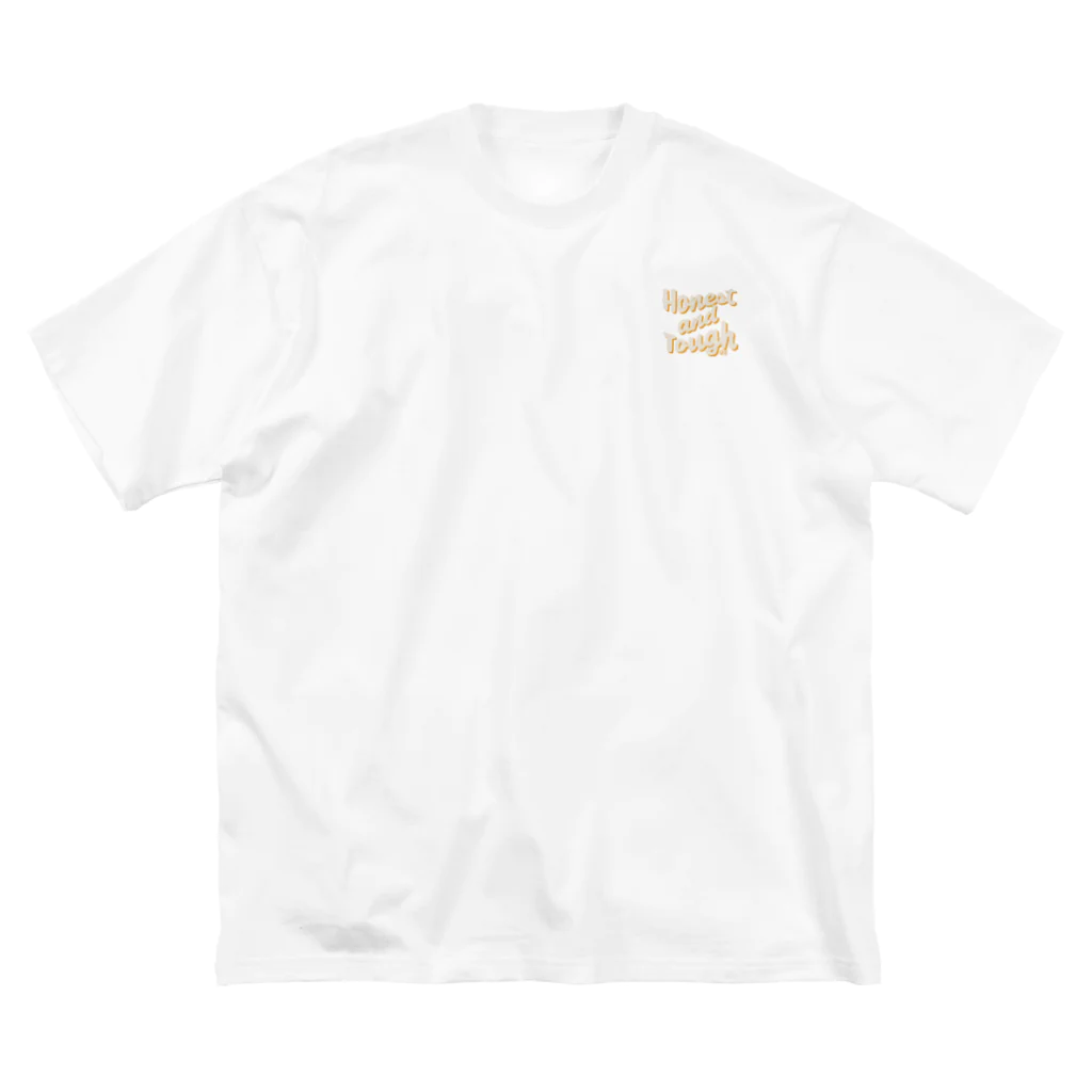 H.a.TのHonest and Tough beige ビッグシルエットTシャツ