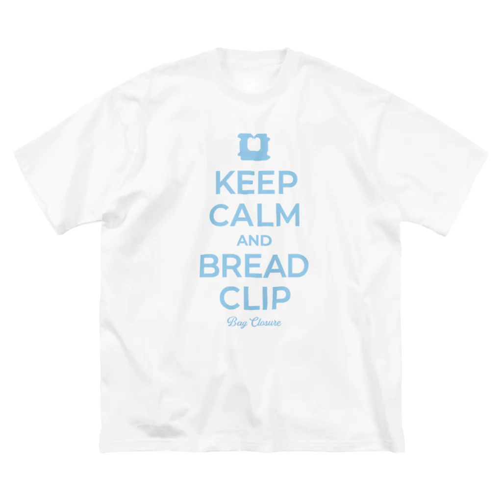 kg_shopのKEEP CALM AND BREAD CLIP [ライトブルー] ビッグシルエットTシャツ