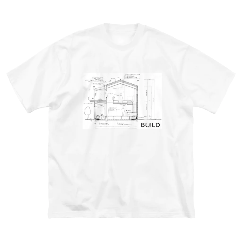 kiyosumiの断面図 ビッグシルエットTシャツ