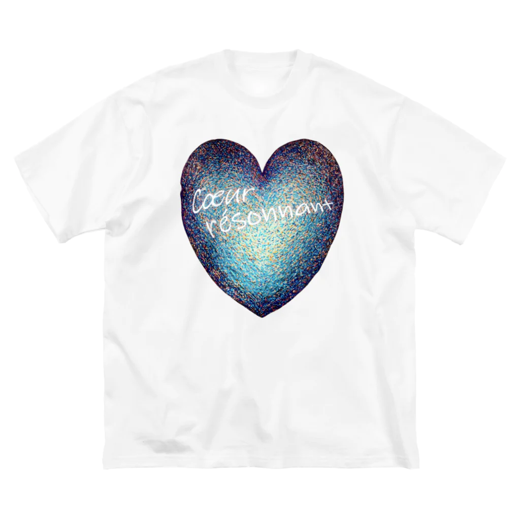 nissyheartのひびきあうハート　 ビッグシルエットTシャツ