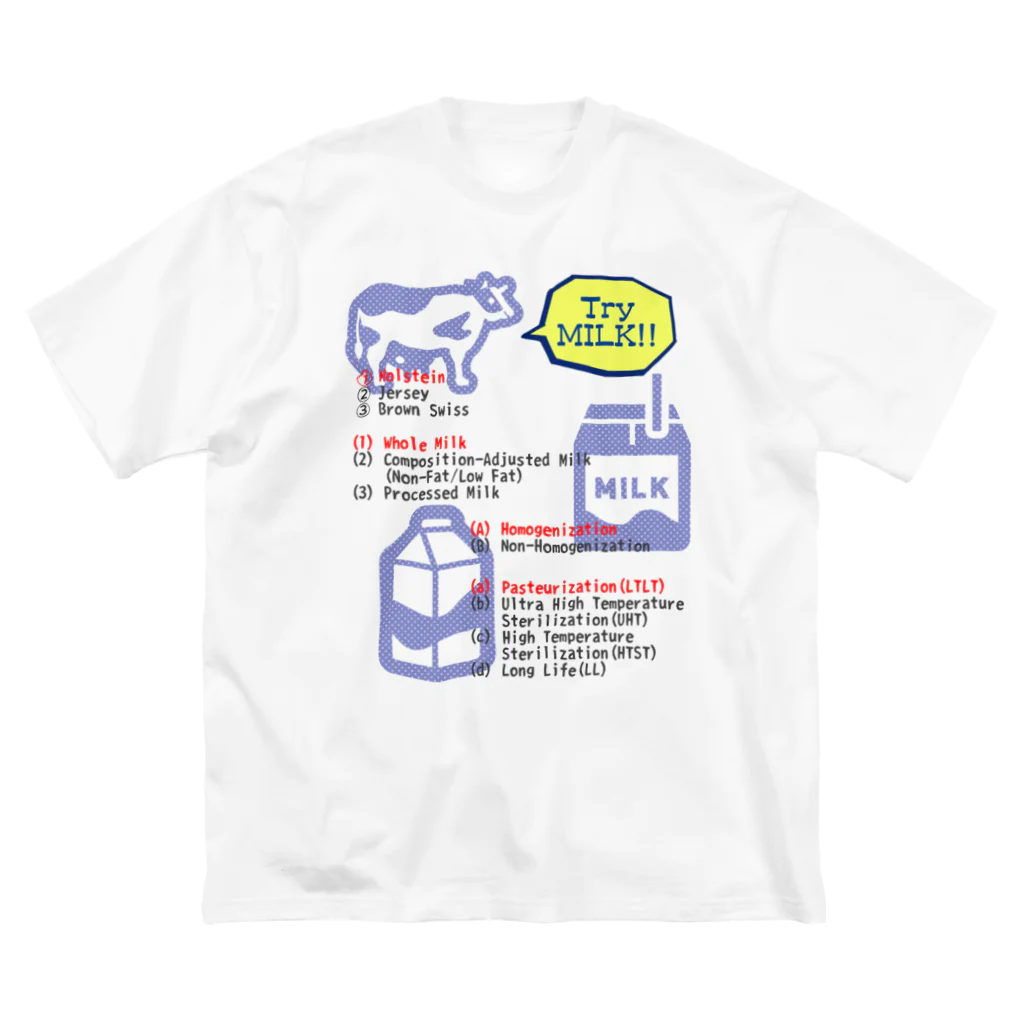 メルヘン乳業のTry MILK!! ビッグシルエットTシャツ