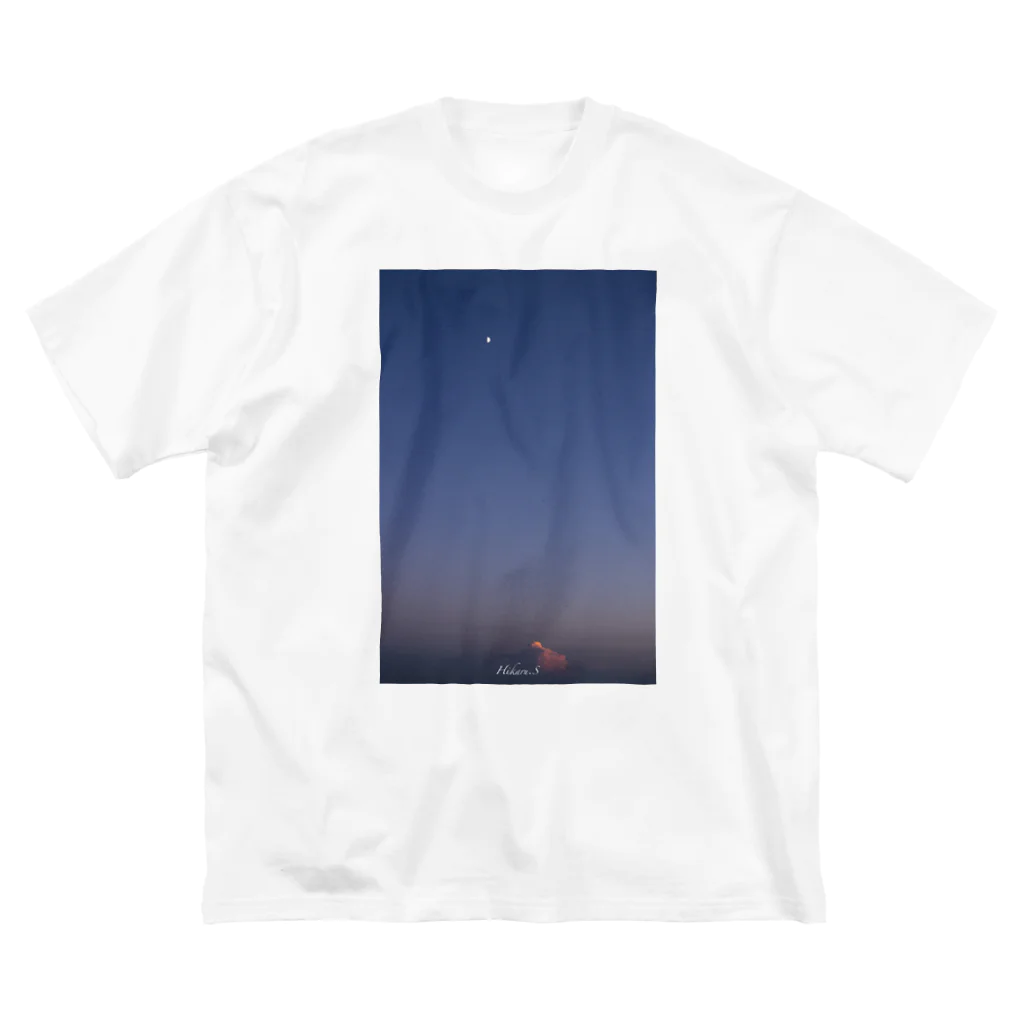 hikaru_photographerのMoon＆Cloud ビッグシルエットTシャツ