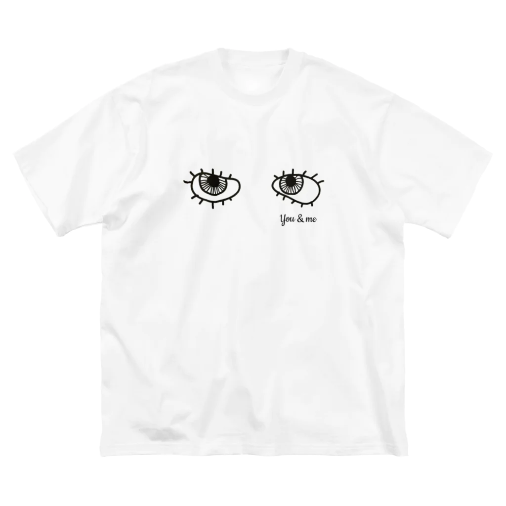 You and me !のYou & me アイコンタクト ビッグシルエットTシャツ