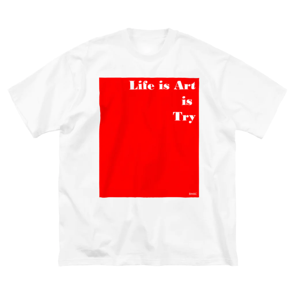 Big Moutain Beer CompanyのLIFE IS ART ビッグシルエットTシャツ